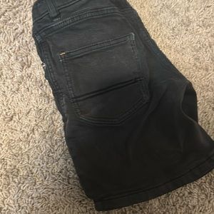 Kids Zara black denim shorts
